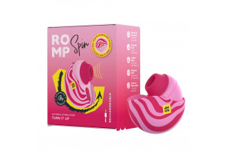Розовый бесконтактный клиторальный стимулятор Romp Spin