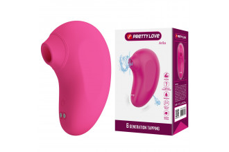 Розовый вакуумный клиторальный массажер Arila
