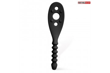 Черная силиконовая шлепалка - 30 см.