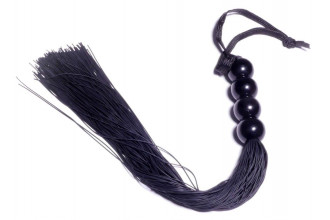 Черная силиконовая плеть - 37 см.