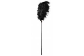 Стек с большим чёрным пером Large Feather Tickler - 65 см.