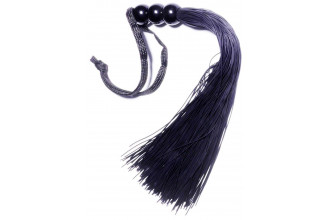 Черная силиконовая плетка - 25,4 см.