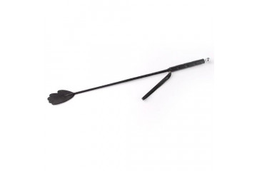 Чёрный стек со шлепком-ладошкой - 70 см.