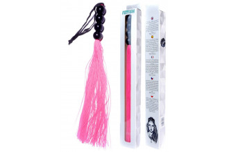 Розовая силиконовая плеть - 35,5 см.