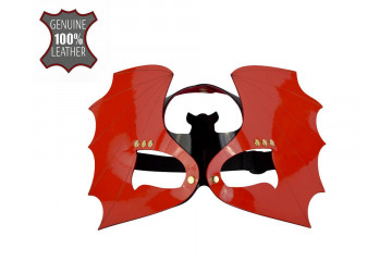 Красно-черная лаковая маска Летучая мышь