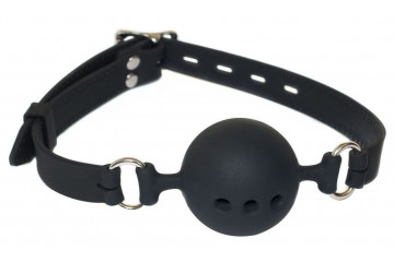 Черный кляп-шарик Charmer L