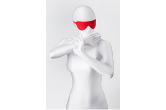 Красная маска Anonymo из искусственной кожи