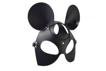 Черная кожаная маска Мышка