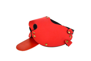 Красная неопреновая маска Дог