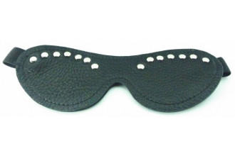 Черная кожаная маска с декором