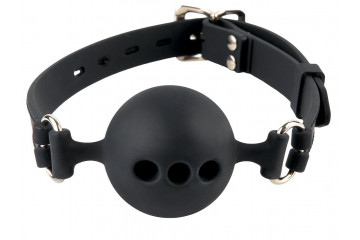 Силиконовый кляп-шар с отверстиями для дыхания Silicone Breathable Ball Gag Small