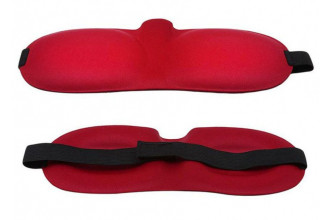 Красная глухая маска на резинке