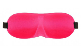 Розовая глухая маска на резинке