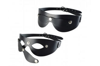 Черная кожаная маска Новичок