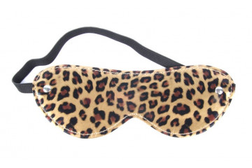 Маска на резиночке леопардового цвета