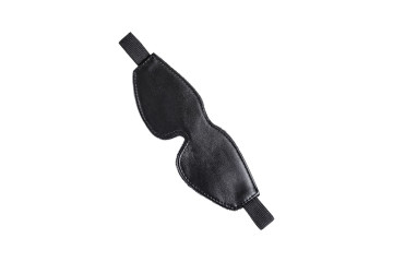 Черная маска Anonymo из искусственной кожи