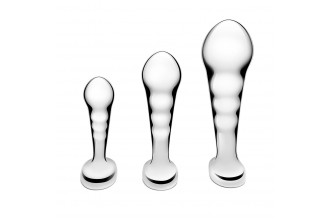 Набор из 3 стальных стимуляторов простаты Stainless Steel P-spot Training Set