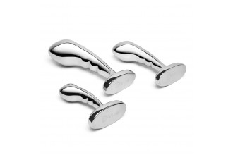 Набор из 3 стальных стимуляторов простаты Stainless Steel P-spot Training Set