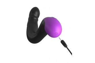 Черно-фиолетовый вибромассажёр простаты Hyper-Pulse P-Spot Massager