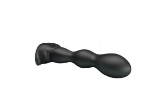 Черный анальный стимулятор простаты с вибрацией Special Anal Massager - 14,5 см.