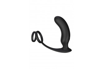 Черный массажер простаты Remote P-Pleaser - 15 см.