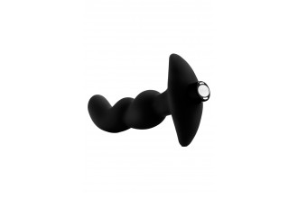 Черный вибромассажер простаты Prostate Massager 03 - 15,2 см.