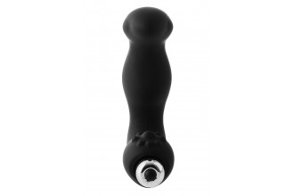 Черный вибромассажер простаты FantASStic Vibrating Prostate Massager - 11,3 см.