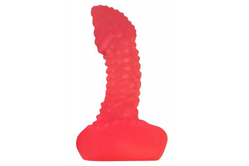 Розовый анальный фаллоимитатор для массажа простаты - 9,5 см.