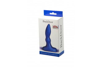 Синий анальный стимулятор Beginners p-spot massager - 11 см.