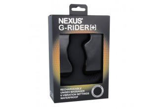 Черный вибромассажер простаты Nexus G-Rider+ - 12,6 см.