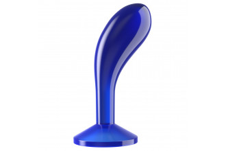 Синяя анальная втулка Flawless Clear Prostate Plug 6.0 - 15 см.