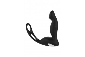 Черный вибромассажер простаты P-Pleaser With Erection Enhance