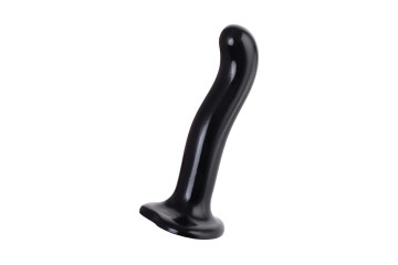 Черный стимулятор для пар P&G-Spot Dildo Size M - 18 см.
