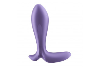 Фиолетовый анальный вибростимулятор Intensity Plug