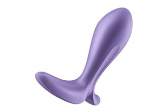 Фиолетовый анальный вибростимулятор Intensity Plug