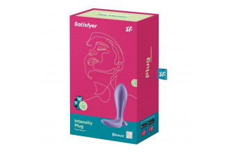 Фиолетовый анальный вибростимулятор Intensity Plug