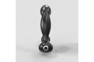 Черный вибромассажер простаты и промежности Prostate Pro с пультом ДУ