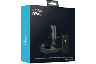 Черный вибратор-ротатор для стимуляции простаты Nexus Revo Air