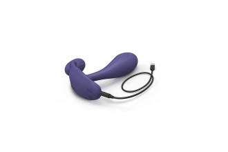 Темно-синий вибромассажер Witty P&G Vibrator with Remote Control