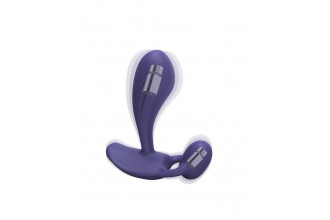 Темно-синий вибромассажер Witty P&G Vibrator with Remote Control