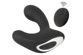 Черная анальная вибропробка с функцией расширения RC Butt Plug with 3 functions