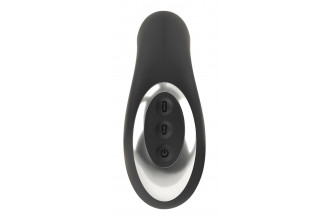 Черная анальная вибропробка с функцией расширения RC Butt Plug with 3 functions