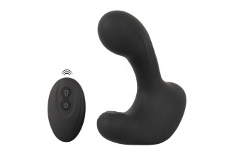 Черная анальная вибропробка с функцией расширения RC Butt Plug with 3 functions