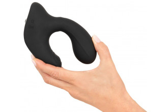 Черная анальная вибропробка с функцией расширения RC Butt Plug with 3 functions