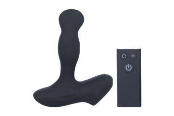 Чёрный перезаряжаемый массажёр предстательной железы NEXUS Revo Slim