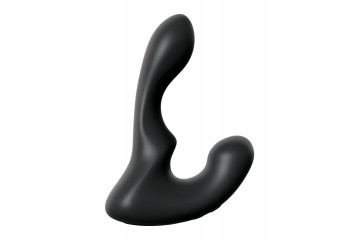 Черный анальный вибростимулятор P-Spot Milker - 14 см.