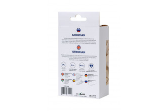 Синий силиконовый вибростимулятор простаты Stroman - 14,5 см.