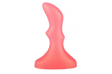 Розовый массажёр простаты - 10 см.