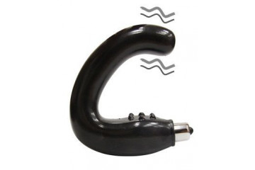 Чёрный массажёр простаты серии Sex Expert