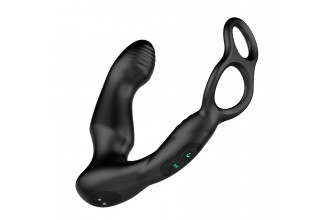 Черный двухмоторный массажер простаты Nexus Simul8 Wave Edition